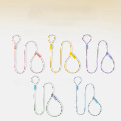 Pet Dog Training Round Rope Light Weight Nylon P Chain Collar Adjustable for Small Medium Dogs Walking Leash Pet Supplies