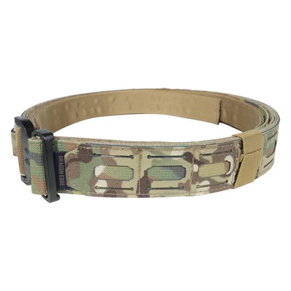 DRAGON EDGE Men's Tactical Duty Waist Belt Nylon Fabric Light Weight Belt with Quick Release Alloy Buckle