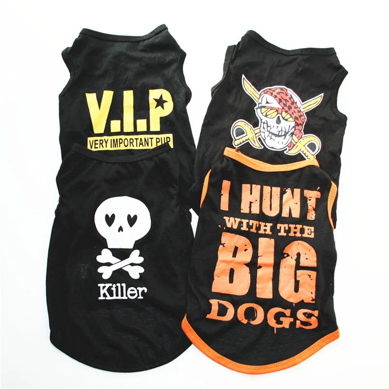 Summer Pet Clothing for Cats 100% Cotton Cat Puppy Vest Cool Breathable Print Sphynx Cat Clothes Kitten Pajamas ropa para gatos