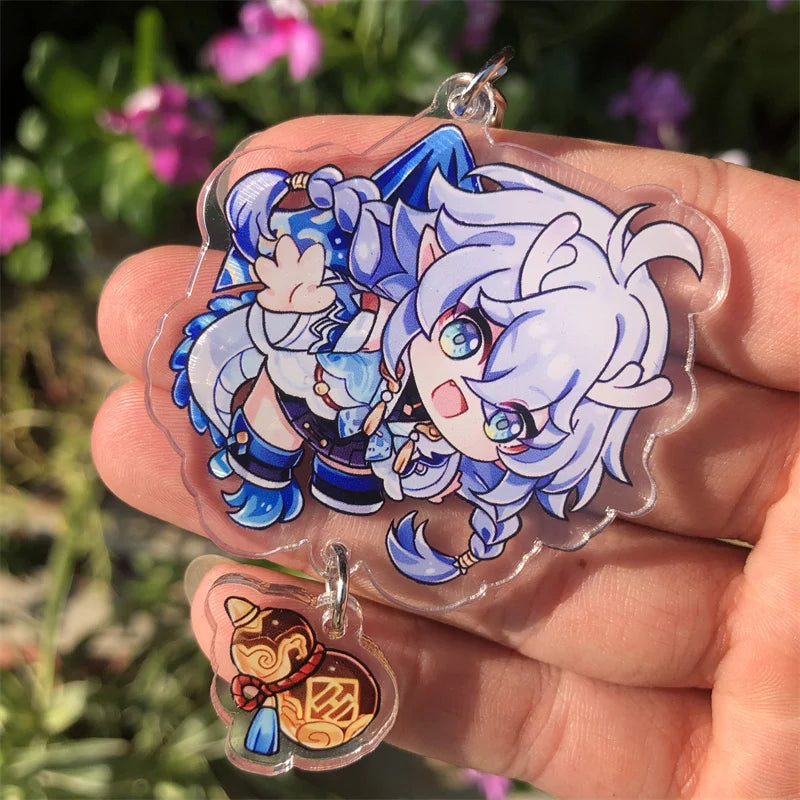 Honkai: Star Rail Kafka March 7th Dan Heng Clara Pom-Pom Cosplay COSTUME Keychain Accessories Key Chain Pendant Prop Xmas Gift