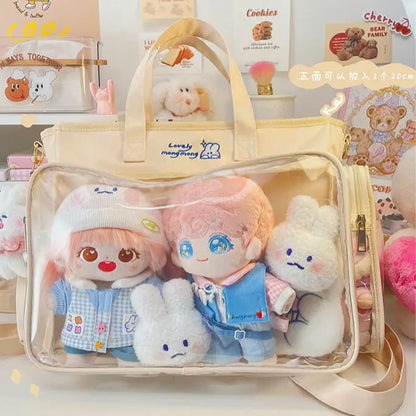 Transparent bag ita bag bolsos cruzados Japanese Cute Big Bag Female Bag New Student Shoulder Cross Body Hand Bag tote bag