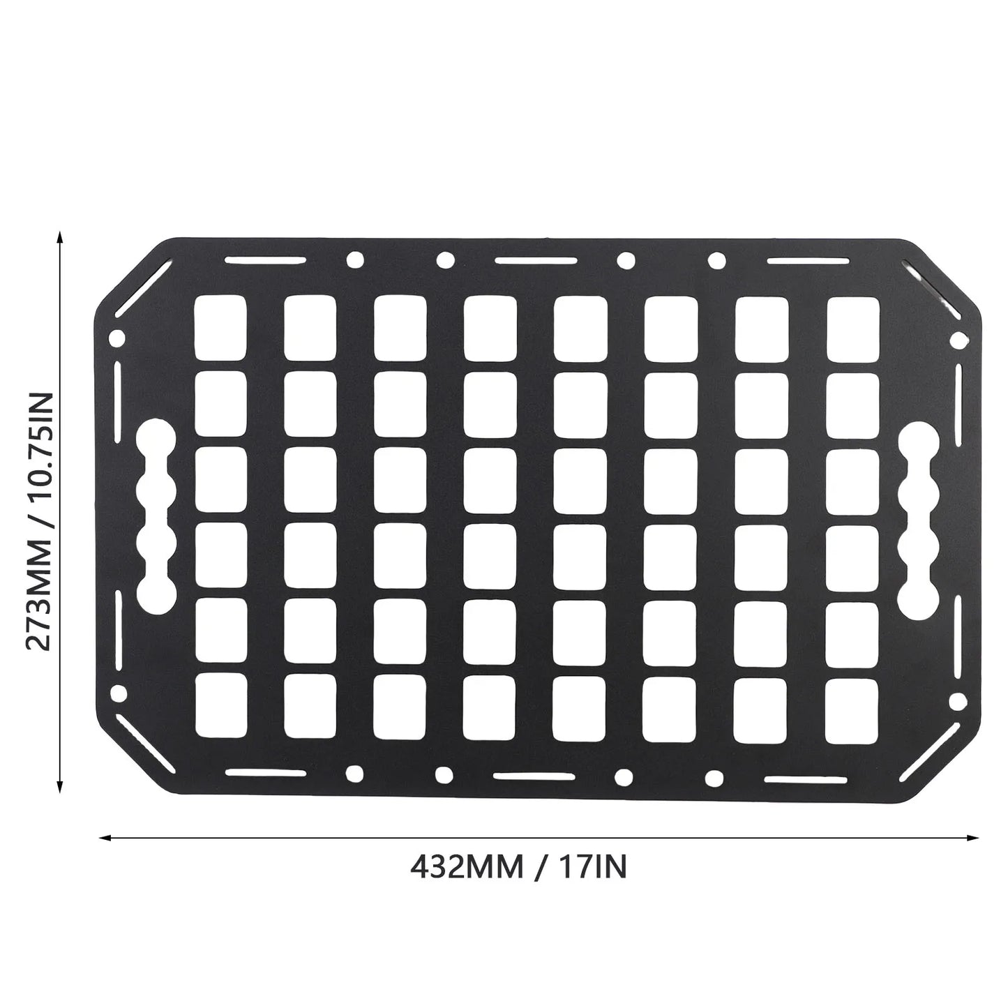 Truck Bed Molle Panel Aluminium Alloy Multifunctional L Track Storage Organizer for Car SUV RV