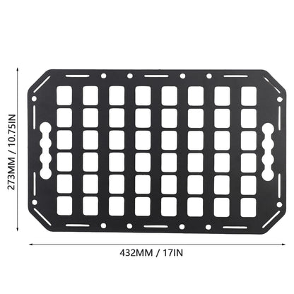 Truck Bed Molle Panel Aluminium Alloy Multifunctional L Track Storage Organizer for Car SUV RV