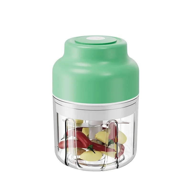 320ML Electric Garlic Grinder, Vegetable Chopper, Food Processor, USB Mini Garlic Grinder, Portable Small Food Processor