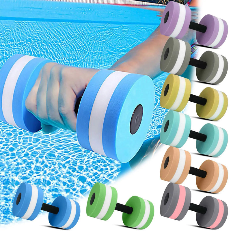 Multicolor Water Dumbbell Pool Exercise Floating Dumbbell Aquatic Exercise Dumbbells Water Sports Aerobic Fitness Equipment