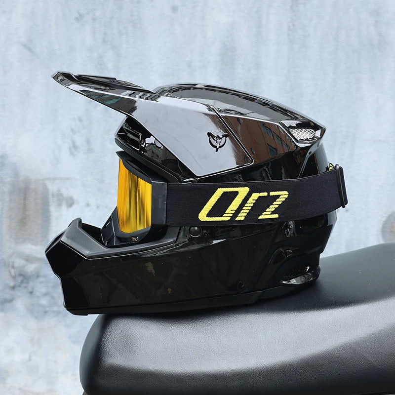 903-Motorcycle off-road helmet, fully covered electric vehicle, pulling full helmet, mountain downhill, all season