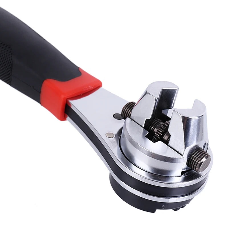Universal Adjustable Ratcheting Wrench Multifunctional 6-22mm Screw Repair Hand Tools - Ratchet Wrench for Home Auto Repair