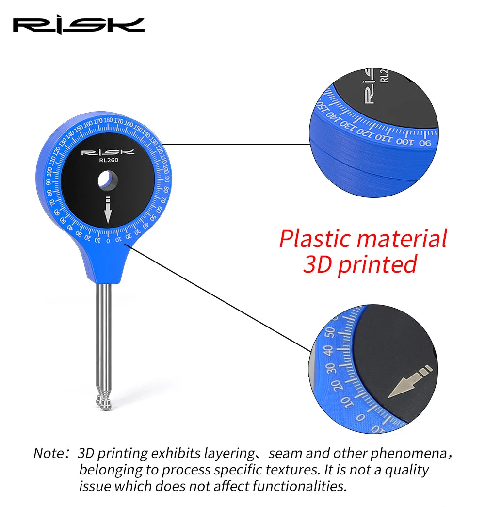 RISK Road Bicycle Fitting Airship Knee Joint Angle Measuring Tool Bike Riding Posture Protractor