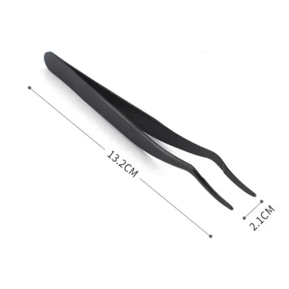 Beauty Tools False Eyelash Aids Eyelash Curler Stainless Steel False Eyelash  Tweezers  eyelash tweezers   makeup tools