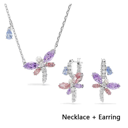 2026 High Quality Shiny Luxury Brand Fine Jewelry Sets Exquisite Fine Fashion Party Gifts for Women New Christmas Ornaments