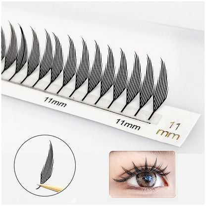 Comic Spire Eyelash Extension Natural Lightweight Cashmere Manga False Eyelash Premade Fans Feather Anime Lashes for Makeup Tool