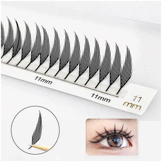 Comic Spire Eyelash Extension Natural Lightweight Cashmere Manga False Eyelash Premade Fans Feather Anime Lashes for Makeup Tool
