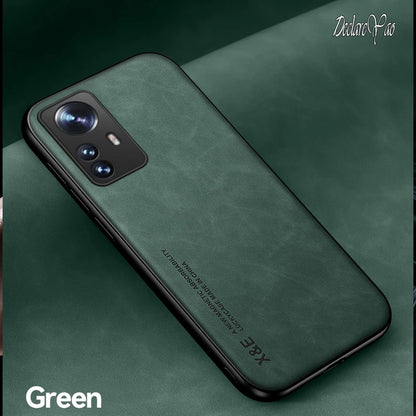 DECLAREYAO Slim Suede Leather Hard Coque For Xiaomi Mi 14T 13T 12T 11T 10T 9T 15 Pro 14 Ultra 13 12 12X 12S 11 Lite Case Cover