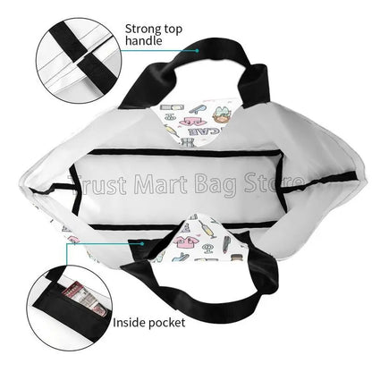 Custom Enfermera En Apuros Doctor Nurse Medical Large Capacity Tote Bag Shoulder Bag Handbags for Women Grocery Shopping Bags