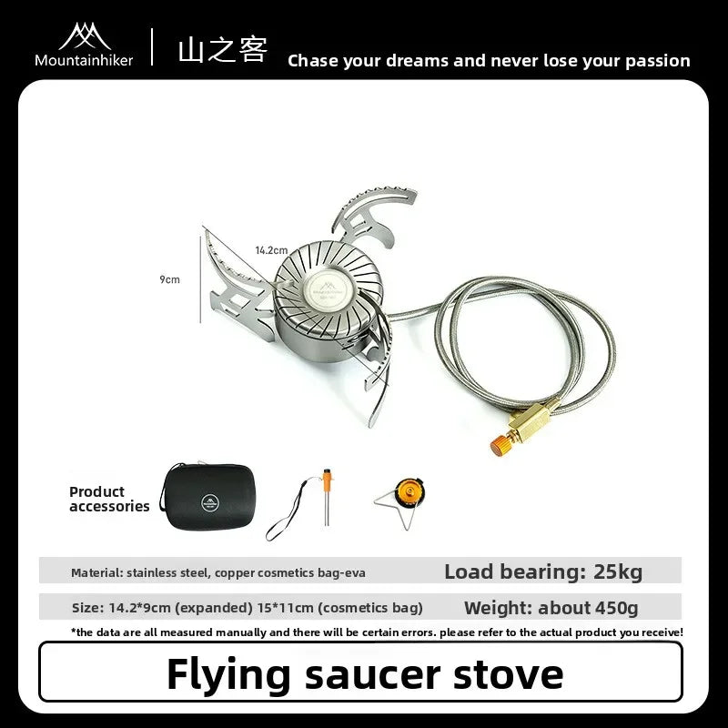 MOUNTAINHIKER Camping Stove 4200W High Power Split Foldable Portable Gas Butane for Outdoor Backpacking Hiking Cooking