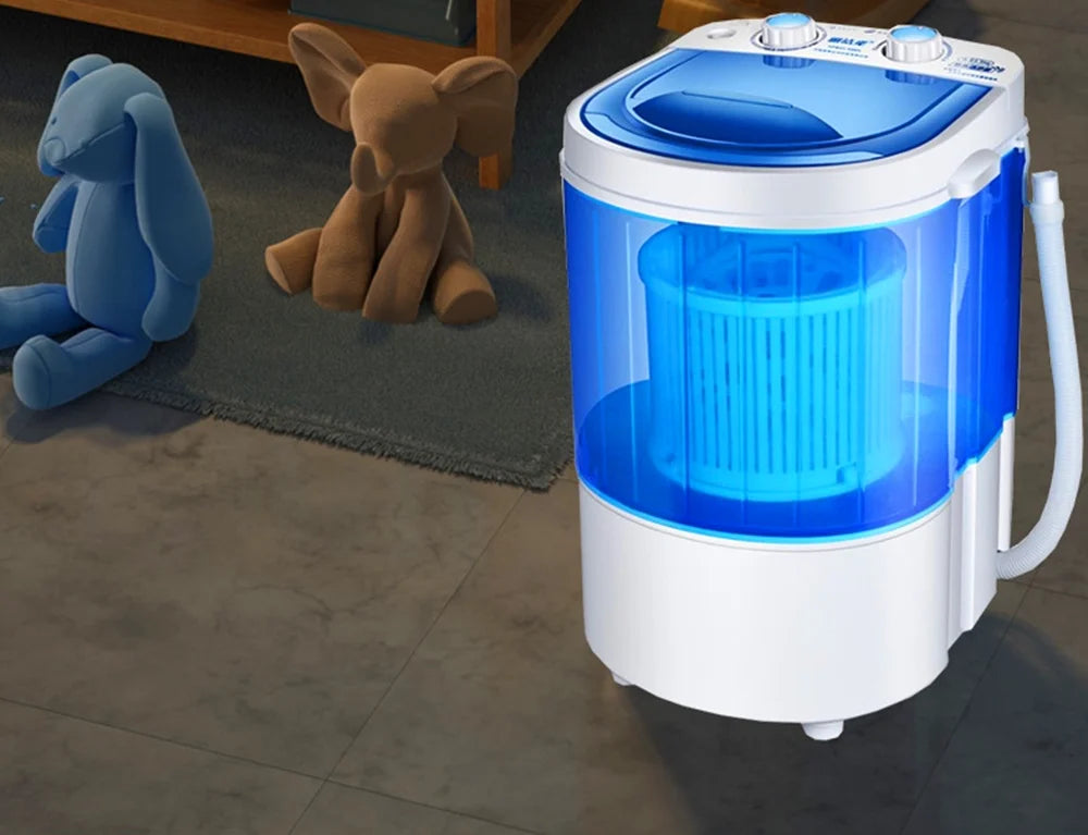 Large Portable Washing Machine with Dryer Bucket for Clothes Shoe Small Washing Machines Mini Automatic Sock Underwear Washer UK