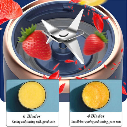 400ml Electric Juice Maker Portable Blender Smoothie Mini Juicer Fruit Machine