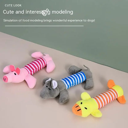 Best Pet Supplies Dog Toy Cute No Stuffing Duck with Soft Squeaker Fun for Indoor Puppies Senior Pups Plush No Mess Chew Play