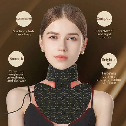 2025 Neck LED Lift Mask Photon Anti-Wrinkle Skin Tightening Neck Beauty Device Skin Brighten Rejuvenation Neck Wrinkle Remover