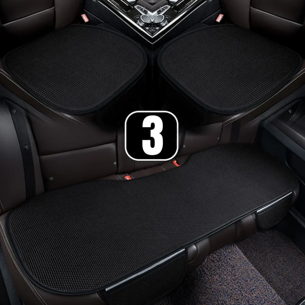 Car Seat Cushion Breathable Ice Silk Anti-Slip Car Seat Cover Set Four Seasons Universal Car Seat Cover Car Interior Accessories