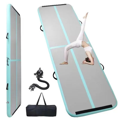 Inflatable PVC Yoga Mat-Portable Waterproof Custom Option for Gymnastics Dance Taekwondo Martial Arts Somersault Air Mattress