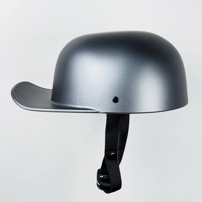 Motorcycle Half Helmet Beanie Retro Open Face Helmet Skull Cap DOT Certified Lightest Low Profile Street ATV Moped Helmet