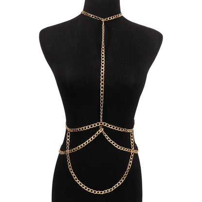 Body Chains Jewelry for Woman Fashion Bikini Chain Belly Body Harness Beach Sexy Accessories