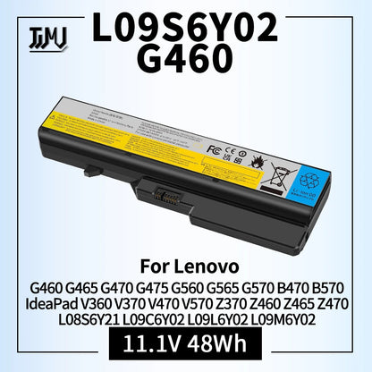 Laptop Battery for Lenovo G460 G465 G470 G475 G560 G570 B470 B570 IdeaPad V360 V370 V470 Z465 Z475 Z560 Z570 L08S6Y21 L09C6Y02