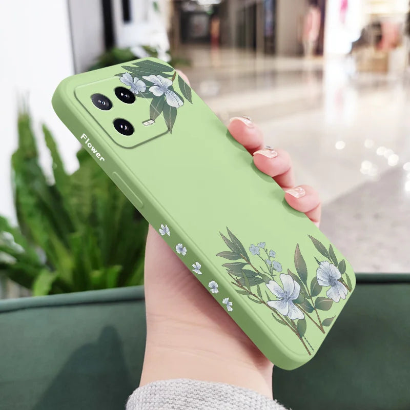 Encounter Flowers Phone Case For Xiaomi 17 Mi 15 15T 14 14T 13 13T 12 12X 12T 12S 11 11T 10 10T 9 9T Pro Lite Liquid Silicone Co
