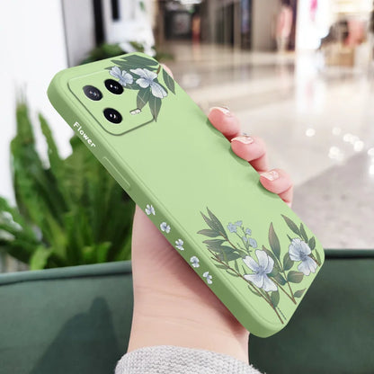 Encounter Flowers Phone Case For Xiaomi 17 Mi 15 15T 14 14T 13 13T 12 12X 12T 12S 11 11T 10 10T 9 9T Pro Lite Liquid Silicone Co