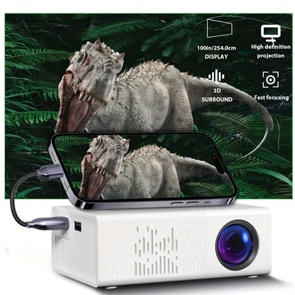 Home Theater YG300  Projector Support 1080P Decoding Built-in Audio LED Projector for Smartphone Notebook 3D Glasses As Gift