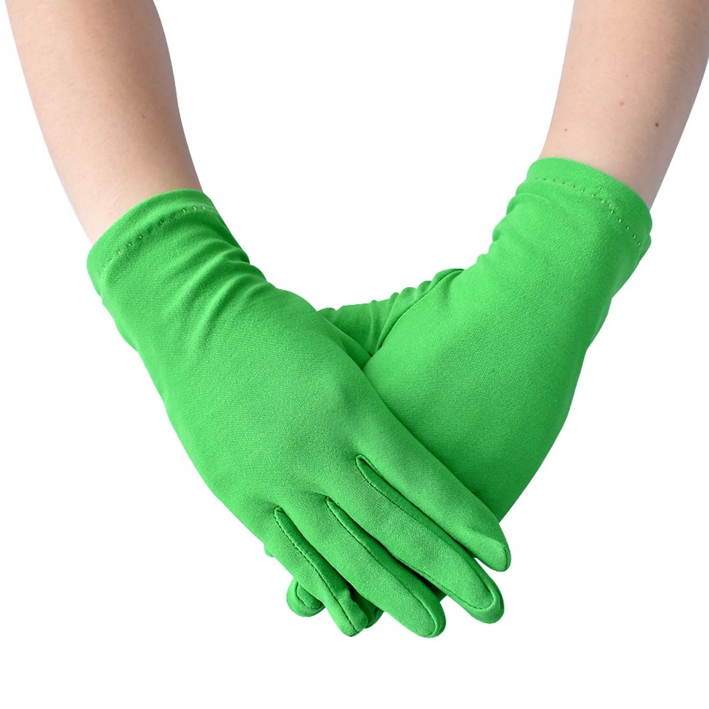 Woman Gloves Work Gloves Milk Silk Gloves Solid Color Non-Slip Household Gloves Breathable Serving Waiters Mittens