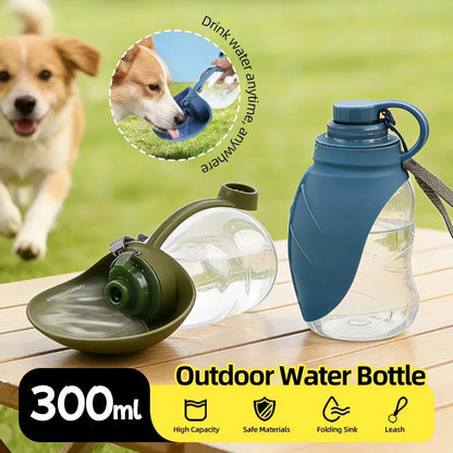 300ml Dog Kettle Water Supply Outdoor Portable Travel Drinking Fountain Water Bottles Pet Products For Large Medium Small Dogs
