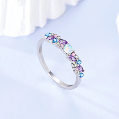 Hot Sale 925 Sterling Silver Ring Eye Plam Frefly Stars Heart Rings For Wedding Women Girls Jewelry Anniversary