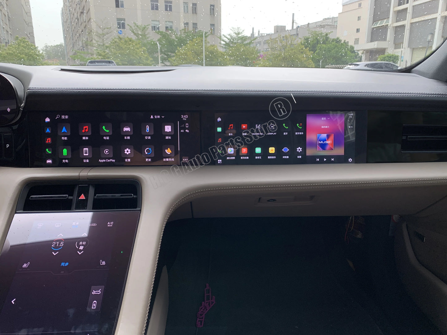 Android 13.0 GPS Navigation Carplay For Porsche Taycan 2019-2025 Car Radio Passenger Co-pilot Screen Multimedia Player Head Unit