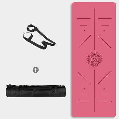 Yoga Mat Non Slip Eco Friendly Fitness Exercise Mat with Carrying Strap Pro Yoga Mats for Women Workout Mats for Home Pilates