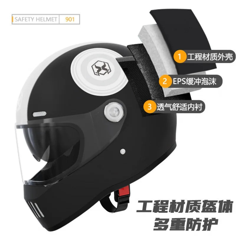 Motorcycle Helmet Winter Full Face Helmets Double Visor modular motorcycle helmet Motorbike Racing Sport Helmet Cascos Para Moto