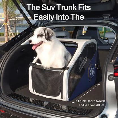 Pet Car Cage Safety Kennel Escape Prevention Cat and Dog Travel Fixed Dog Cage Portable and Breathable Pet Products