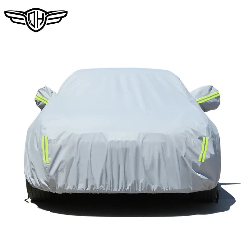 Full-Cover Car Cover: All-Season, Thickened & Cotton-Padded, Hailproof, Waterproof, Sunshade & Sunscreen