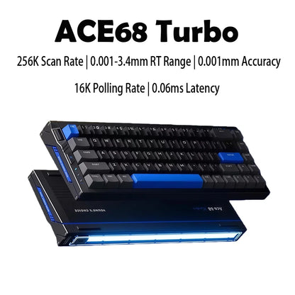 MCHOSE Ace68 Turbo Magnetic Switch Keyboard 16k Aluminium Alloy 0.001mm E-Sports Keyboard Ergonomics Low Delay Gamer Keyboards
