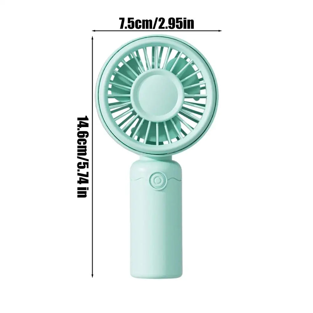Portable Fan 3 Speed Adjustable Quiet USB Rechargeable Personal Hand Held Fan for Indoor Outdoor Home Office School Travel