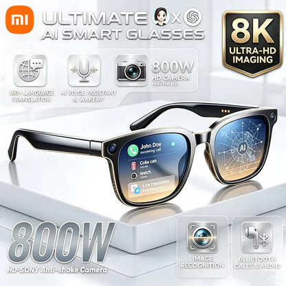 Xiaomi AI Smart Glasses AI Translation 8MP HD Camera 4K Shooting Image Bluetooth Call Recording Music Smart Sunglasses 2026
