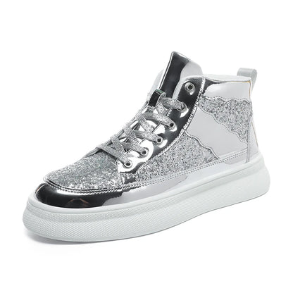 High-Top Shoes for Men, Thick-Soled Men's Shoes, Trendy Casual Shoes, Couple Sneakers