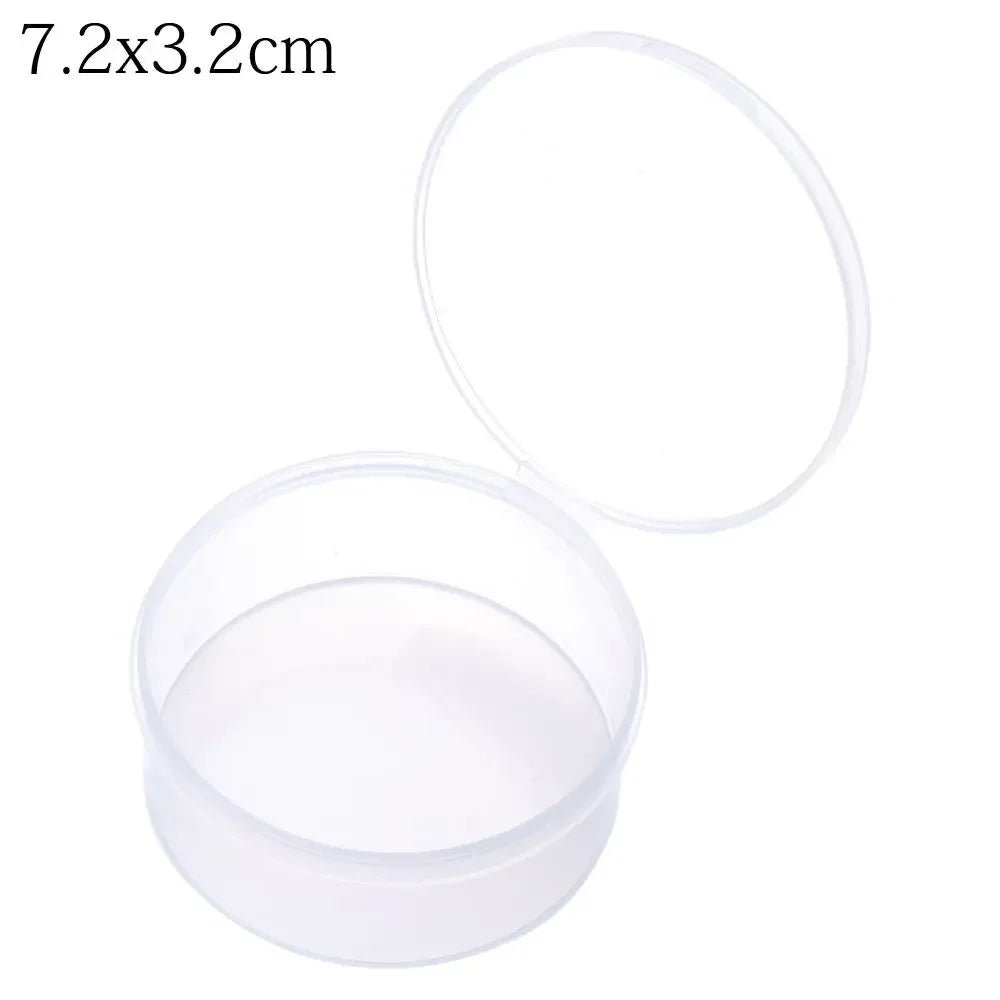 1Pcs Plastic Transparent Storage Box Small Items Sundries Jewelry Organizer Case Beads Container Pill Chip Box Tools Accessories