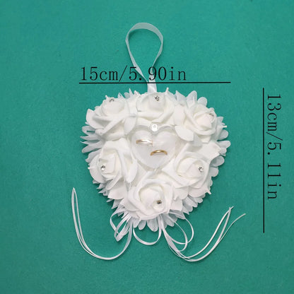 A wedding love beautiful newlywed romantic love ring pillow