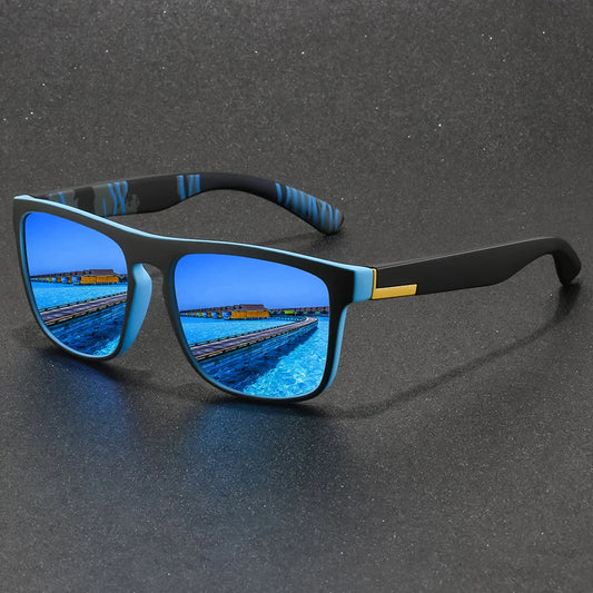 Fashion Vintage Square Sport Sunglasses Men Women Fishing Driving Man Luxury Brand Designer Sun Glasses Anti-Glare Eyewear UV400
