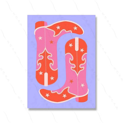 Trendy Maximalist Poster Set Prints Hot Pink Room Decor Dopamine Wall Art Pictures Danish Abstract YK2 Dorm Kitchen Decor Murals