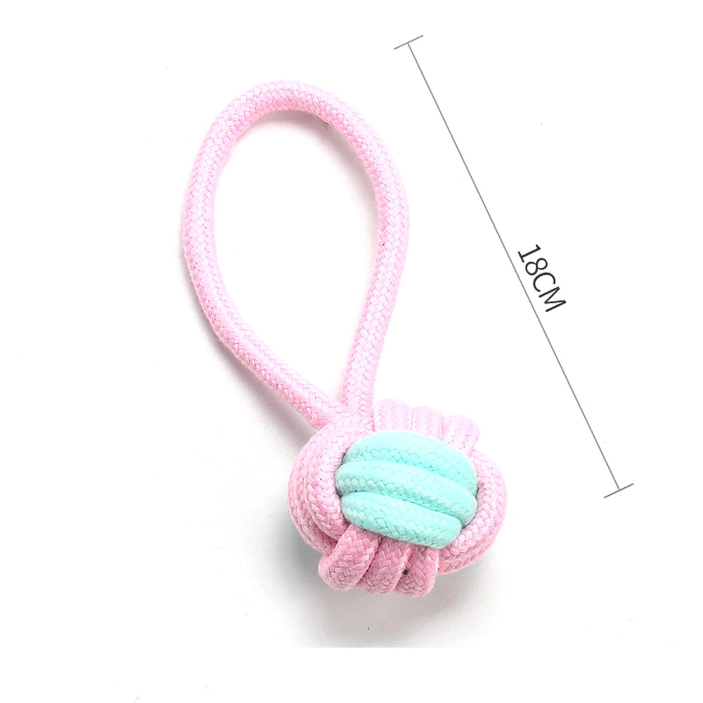 1pc Pet Dog Toys for Large Small Dogs Toy Interactive Cotton Rope Mini Dog Toys Ball for Dogs  Accessories Toothbrush Chew Puppy