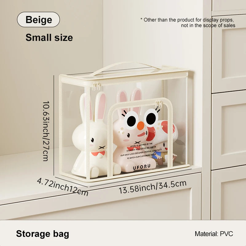 UFORU Toy storage bag large capacity basket home living room high appearance level baby wooden box finishing box artifact