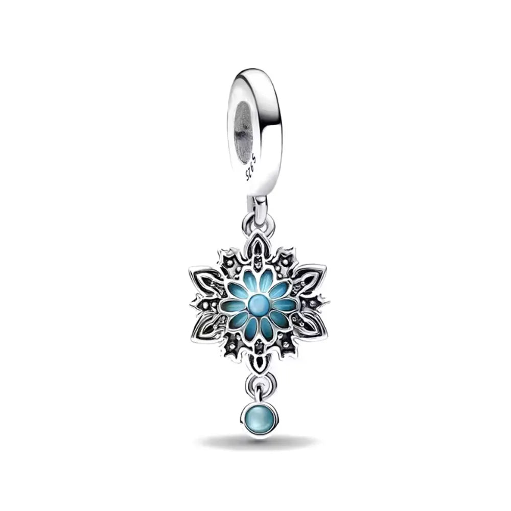 Blue Ocean Turtle Octopus Ship Talisman 925 Silver Beads, Suitable for Original Bracelets DIY Jewelry Women's Accessories Gifts